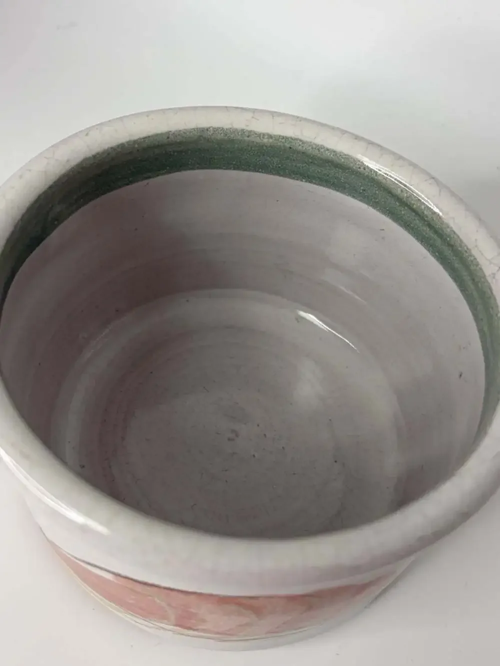 Handmade Shrimp Pottery Soup Bowl Diameter 4